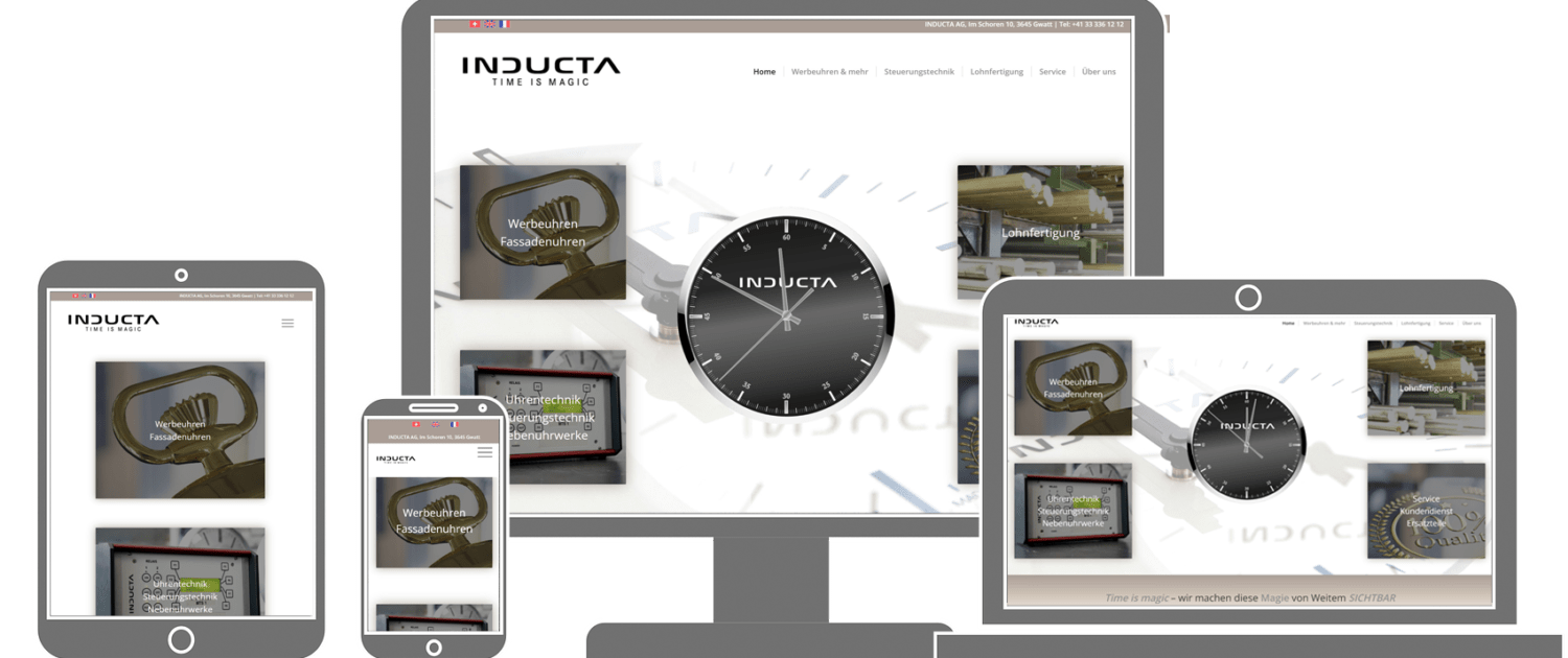 Responsiv Design für Inducta AG