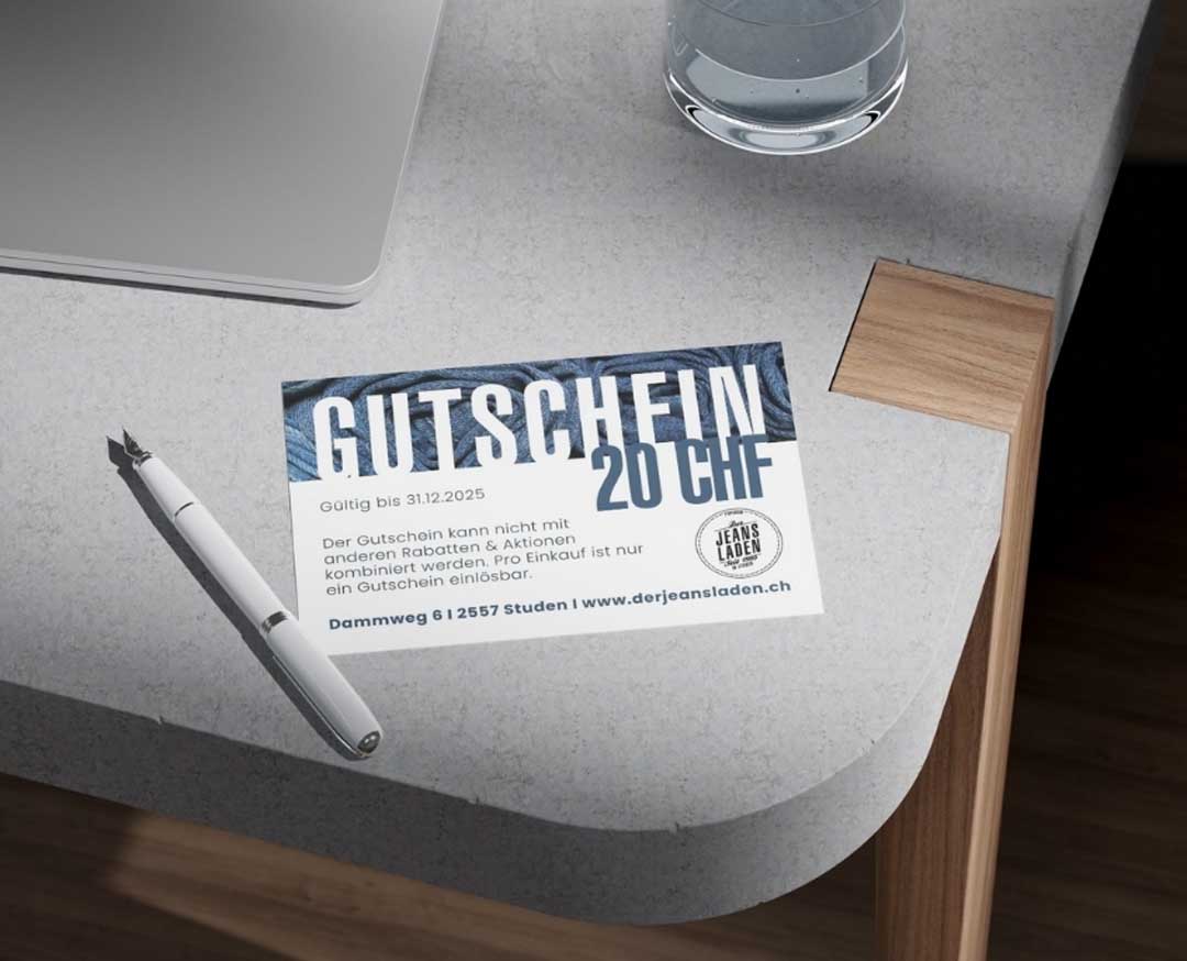 Referenz: Jeans Lade Gutschein Erstellung